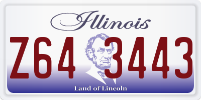 IL license plate Z643443