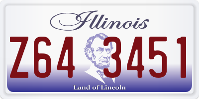 IL license plate Z643451