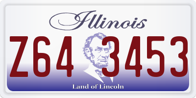 IL license plate Z643453