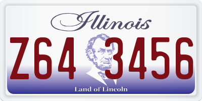 IL license plate Z643456