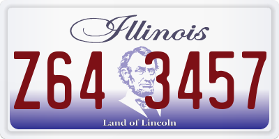 IL license plate Z643457