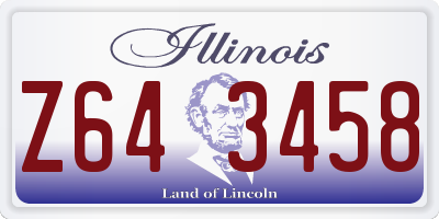 IL license plate Z643458