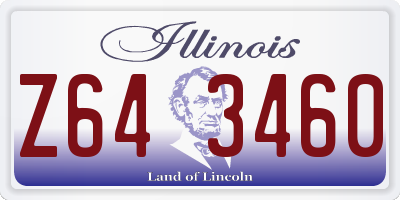 IL license plate Z643460