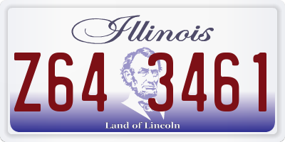 IL license plate Z643461