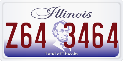 IL license plate Z643464