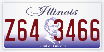 IL license plate Z643466