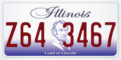 IL license plate Z643467