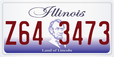 IL license plate Z643473