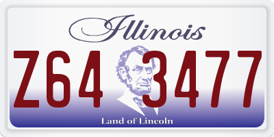 IL license plate Z643477