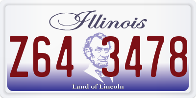 IL license plate Z643478