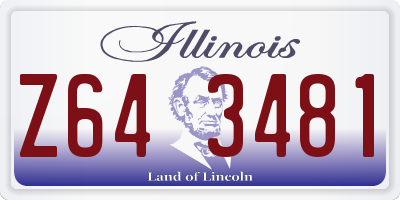IL license plate Z643481