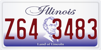 IL license plate Z643483
