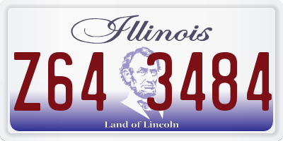 IL license plate Z643484