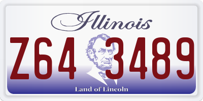 IL license plate Z643489