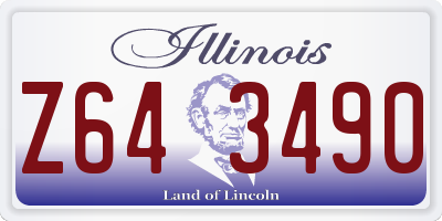 IL license plate Z643490