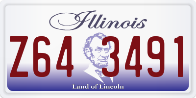 IL license plate Z643491