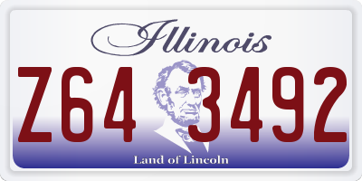 IL license plate Z643492