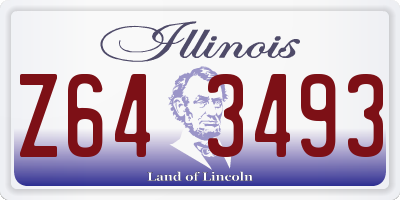 IL license plate Z643493