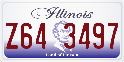 IL license plate Z643497