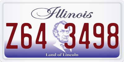 IL license plate Z643498