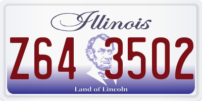 IL license plate Z643502