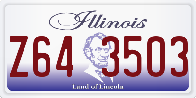 IL license plate Z643503