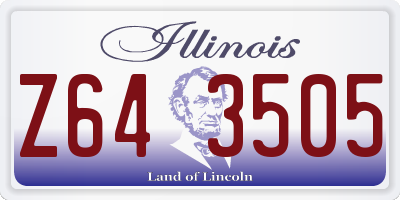 IL license plate Z643505