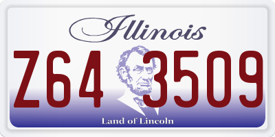 IL license plate Z643509