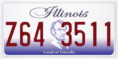 IL license plate Z643511
