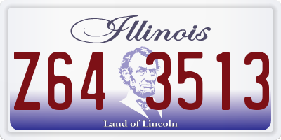 IL license plate Z643513