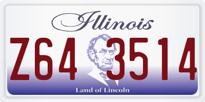 IL license plate Z643514