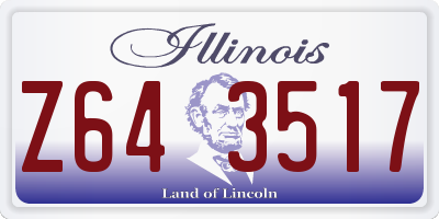 IL license plate Z643517