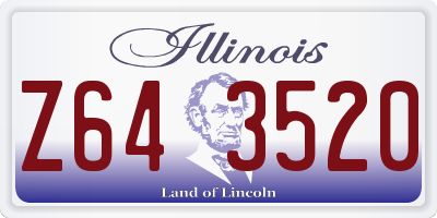 IL license plate Z643520