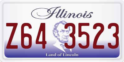 IL license plate Z643523