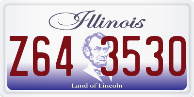 IL license plate Z643530