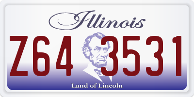 IL license plate Z643531
