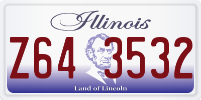 IL license plate Z643532