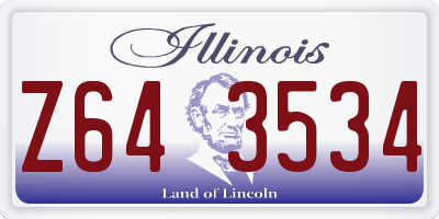 IL license plate Z643534