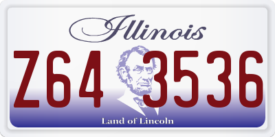IL license plate Z643536