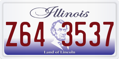 IL license plate Z643537