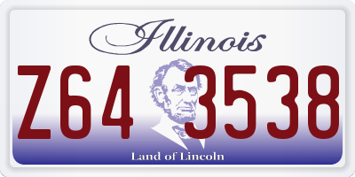 IL license plate Z643538