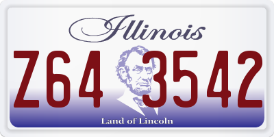 IL license plate Z643542