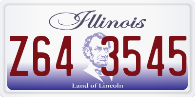 IL license plate Z643545