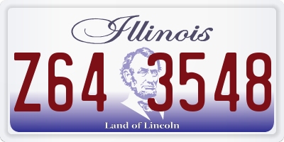 IL license plate Z643548
