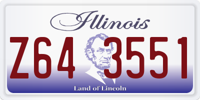 IL license plate Z643551