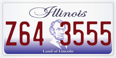 IL license plate Z643555