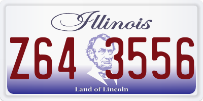 IL license plate Z643556