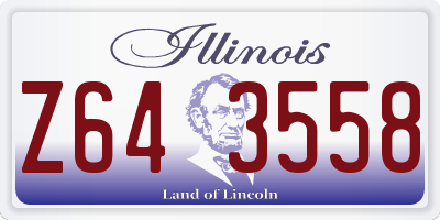 IL license plate Z643558
