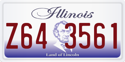 IL license plate Z643561