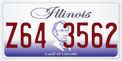 IL license plate Z643562